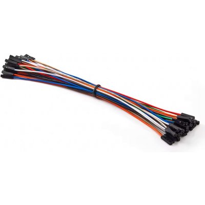 LaskaKit Dupont 26AWG propojovací kabely F-F samice-samice,20cm 50ks – Zboží Dáma