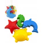 Teddies Formičky Bábovky na písek plast mořská zvířátka 4 ks – Zboží Dáma