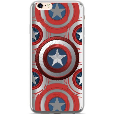 Pouzdro MARVEL Captain America 014 Huawei Y5 2018 stříbrné – Zboží Mobilmania