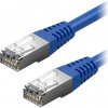 síťový kabel AlzaPower APW-CBP5EF0005L Patch CAT5E, FTP, 0.5m, modrý