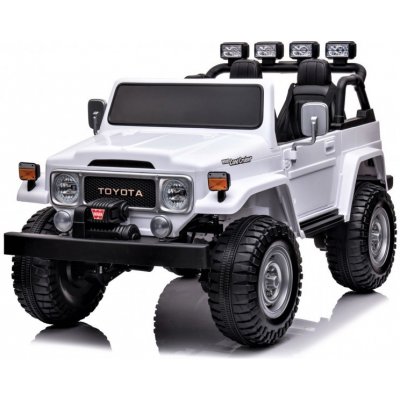 KidVolt Toyota LAND CRUISER bílá – Zboží Mobilmania