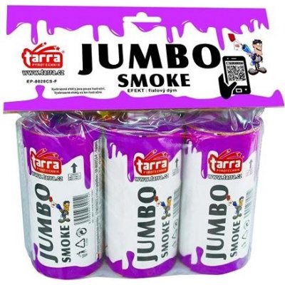 Dýmovnice Jumbo smoke Fialová 3 ks 16 3 trhací pojistka
