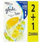 Glade Touch & Fresh Fresh Lemon náplň aerosolový osvěžovač vzduchu 3 x 10 ml – Zboží Mobilmania