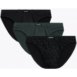 Atlantic 3 PACK slipy 3MP-178 Černo-šedá – Hledejceny.cz