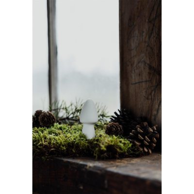 STOREFACTORY Keramická dekorace/houba BOHULT V.6cm bílá – Sleviste.cz