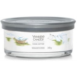 Yankee Candle Signature tumbler Clean Cotton 5 knotů 340 g