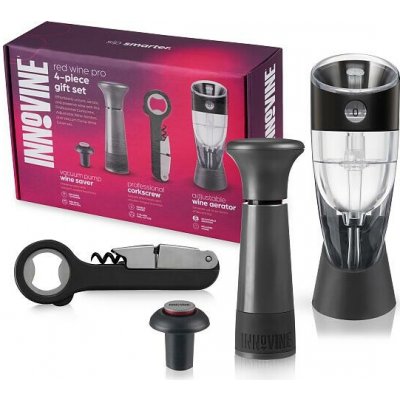 Innovine Sada na víno Innovine, 4 ks (vakuová pumpa, otvírák, areátor) – Hledejceny.cz