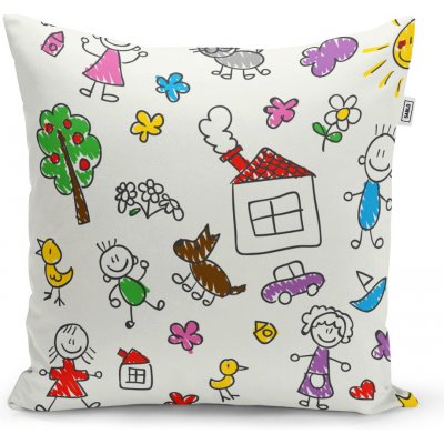 Sablio Polštář Malování 2 40x40 – Zboží Dáma