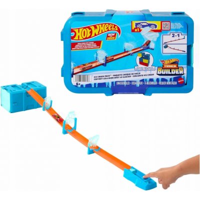 Hot Wheels Ice Crash set drah se závodními doplňky a autíčkem – Zboží Mobilmania