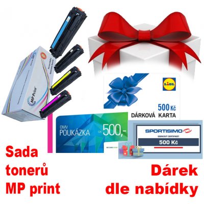 MP Print HP Sada tonerů CF540X-3X, CMYK, + dárek dle výběru