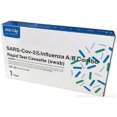 Realy SARS-CoV-2 & Influenza A/B Combo Rapid Test antigenový výtěrový samotestování 1 ks – Sleviste.cz