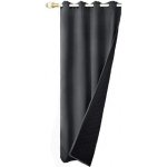 Prošívaný zatemňující, termoizolační, vodoodpudivý a akustický závěs se zavěšením grommet top - Tmavě šedý, 132 x 213 cm – Zboží Mobilmania