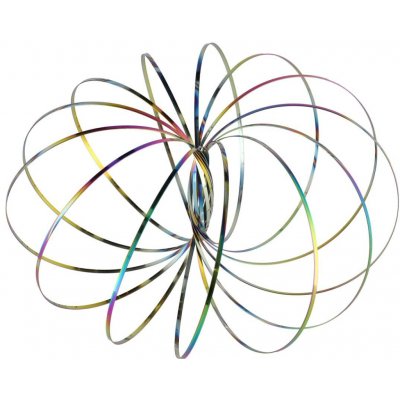 Teddies Flow/Magic Ring kovová duhová spirála průměr 13cm na kartě 16x23 5cm – Hledejceny.cz