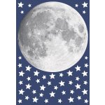 Crearreda 18112 Samolepicí dekorace WA L Glow MoonSvítící měsíc 1 arch 47x67 cm – Zboží Mobilmania