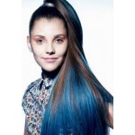Clip in vlasy pramínek REMY 100% lidské vlasy modrá – Zboží Mobilmania