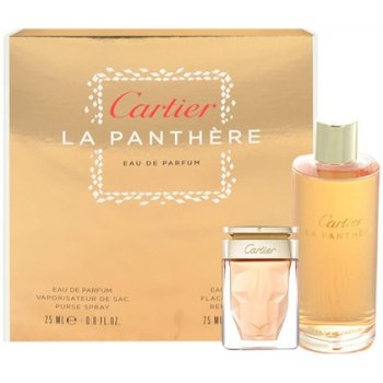 Cartier La Panthere EDP plnitelná 25 ml + náplň 75 ml + saténový sáček dárková sada