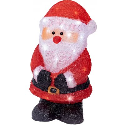 Lumineo Světelná figurka Santa 40 LED studená bílá, 19 x 20,5 x 38 cm – Hledejceny.cz
