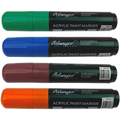 Artmagico Jumbo akrylové 15 mm Earth sada 4 ks – Zboží Dáma