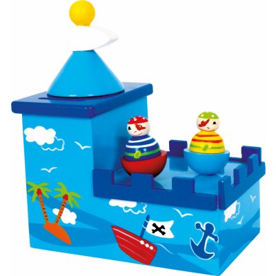 Small Foot Dřevěná hrací pokladnička Small Foot Olli a Bolli – Zboží Mobilmania