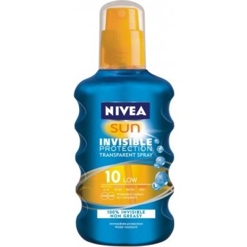 Nivea Sun Invisible Protection neviditelný spray na opalování SPF10 200 ml