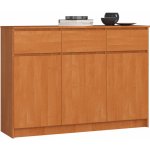 Ak furniture Karolína 140 cm 3 skříňky a 3 šuplíky – Zboží Dáma
