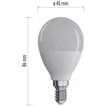 Emos LED žárovka Classic Mini Globe 8W E14 neutrální bílá – Zboží Živě