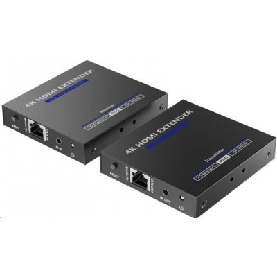 PremiumCord HDMI 2.0 extender na 70m přes Cat6/Cat6A/Cat7, Ultra HD 4kx2k@60Hz khext70-7 – Zboží Živě