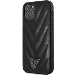 Pouzdro Guess iPhone 12 Pro Max V-Quilted Collection černé – Zboží Mobilmania