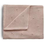Mushie Pletená dětská deka dierkovaná Blush – Hledejceny.cz