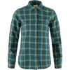 Dámská košile Fjallraven Övik Flannel Shirt W Deep forest patina green