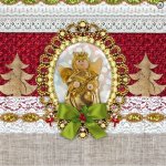 ubrousek 33 x 33 cm ANDÍLEK – HobbyKompas.cz