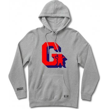 GRIZZLY mikina Midfield Pullover Hoody Hthr