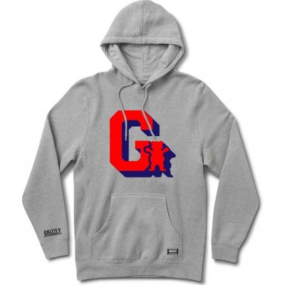GRIZZLY mikina Midfield Pullover Hoody Hthr
