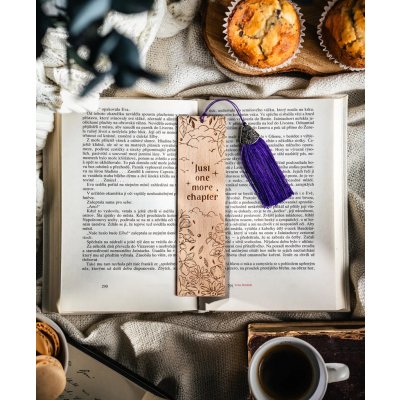 Dřevěná záložka: Just one more chapter - buk – Hledejceny.cz