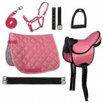 HKM Set Sedlo Shetland pony BEGINNER růžový – Zboží Dáma
