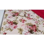 Dekorační látka RŮŽE ELIANA velká šíře 140 cm – Zboží Dáma