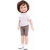 Výbavička pro panenky Paola Reina Minikane Set oblečení pro chlapečka a 32 cm By Loli Kraťasy s tričkem