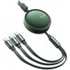 usb kabel Mcdodo CA-7252 USB 3v1 zatahovací, 1,2m, zelený