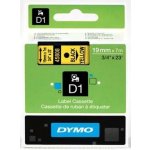 DYMO Originální páska D1 45808 19mm x 7m černý tisk/žlutý podklad (S0720880) – Hledejceny.cz