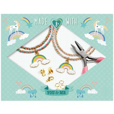Djeco Needlework Beads and jewellery Rainbow Kumihimo – Zboží Mobilmania