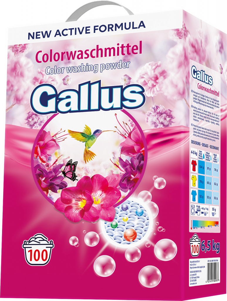 Gallus Color prášek na praní 6,5 kg 100 PD