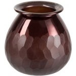 Malá hnědá skleněná váza Carved - Ø 15*15 cm - J-Line by Jolipa – Hledejceny.cz