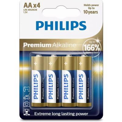 Philips Premium Alkaline AA 4ks LR6M4B/10 – Zbozi.Blesk.cz