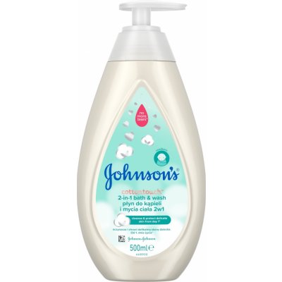 Johnson’s baby Cottontouch koupel a mycí gel 2v1 500 ml