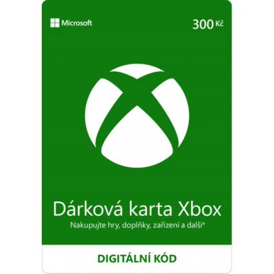 Microsoft Xbox Live Dárková karta 300 kč CZ