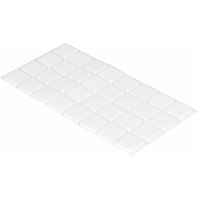 Walteco Filcové podložky 25x25mm, samolepicí, bílé, 32 ks , 84946 – Zboží Mobilmania