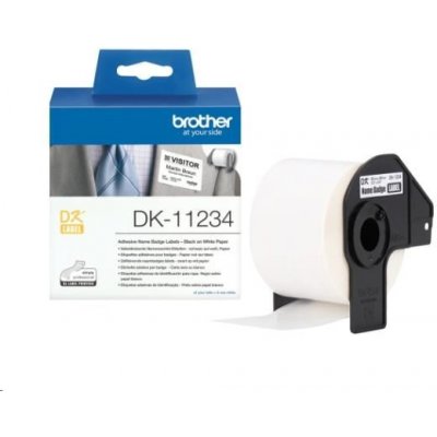 BROTHER DK-11234 černý tisk na bílém podkladu 60 mm x 86 mm – Zbozi.Blesk.cz