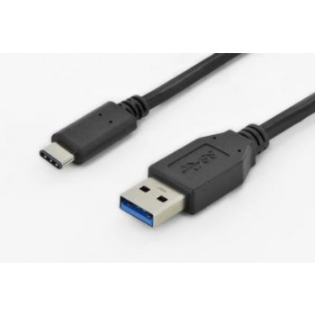 Assmann C0794215 USB 3.0, USB A M (plug)/USB C M (plug), 1m, černý