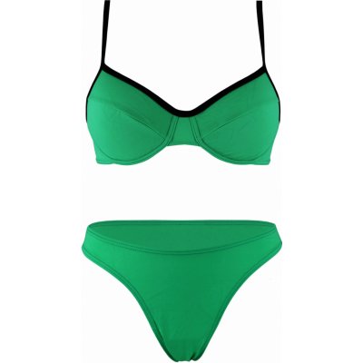 Liduš dámské dvoudílné plavky bez výztuže zelená – Zboží Mobilmania