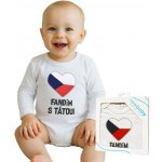 New Baby Body s potiskem Fandím s tátou červená – Zboží Dáma
